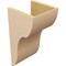 Ekena Millwork 10"W x 10"D x 20"H Wide Carmel Rough Cedar Woodgrain TimberThane Corbel, Primed Tan CORUR10X10X20CARRCPR - alternate 3